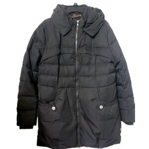 Orolay Down Black Puffer Jacket Women's Size Extra Large Winter Ski Packable EUC